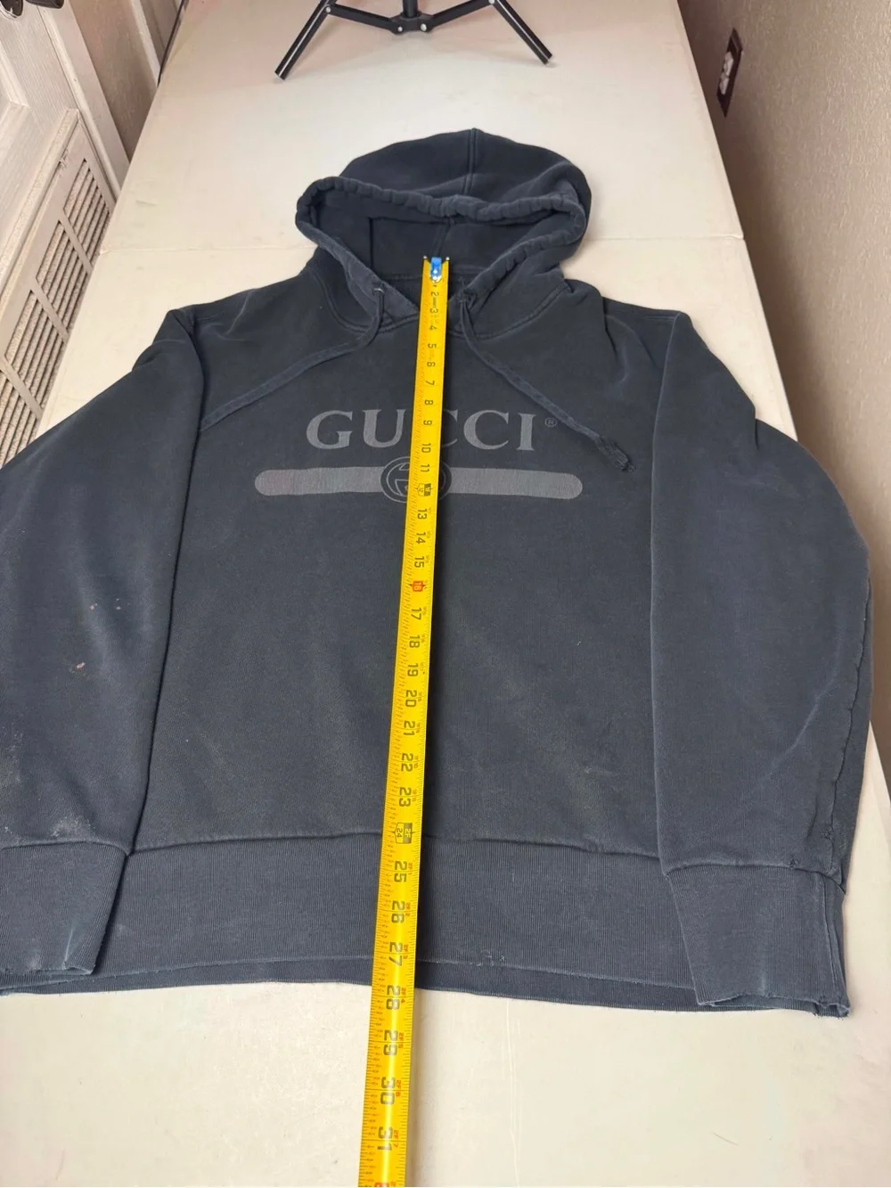 Distress Rainbow Gucci hoodie Sz L